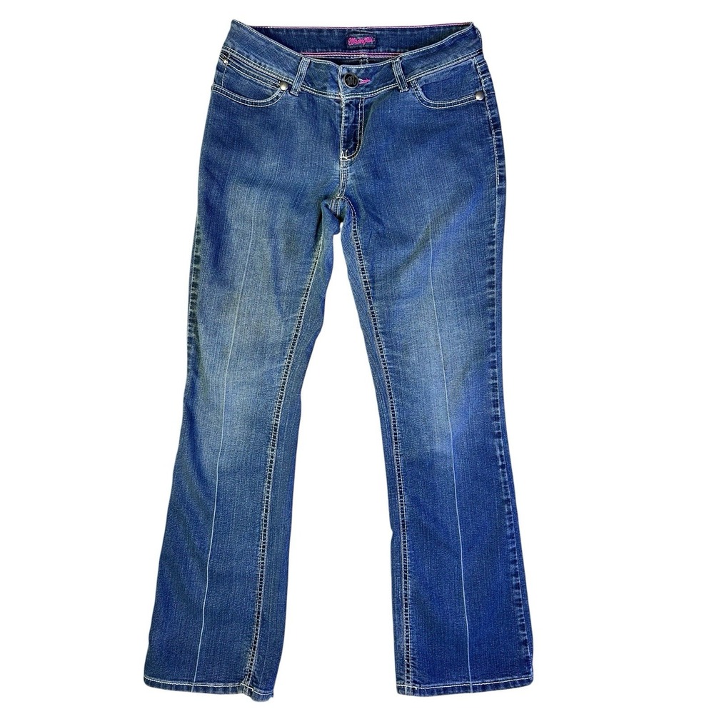 Wrangler Booty Up Carolina Breakaway Bootcut Denim Jeans Womens 7/8 32x32